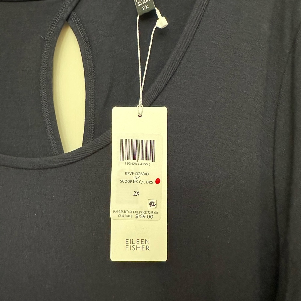 Eileen Fisher Signature Jersey Dress NWT 2x